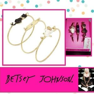 Betsey Johnson Trio Bracelets Set & Gift Box